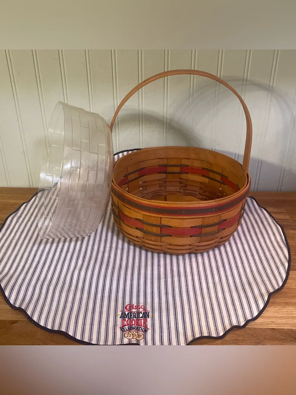 Vintage Longaberger 1992 Crisco American Cookie Celebration Basket